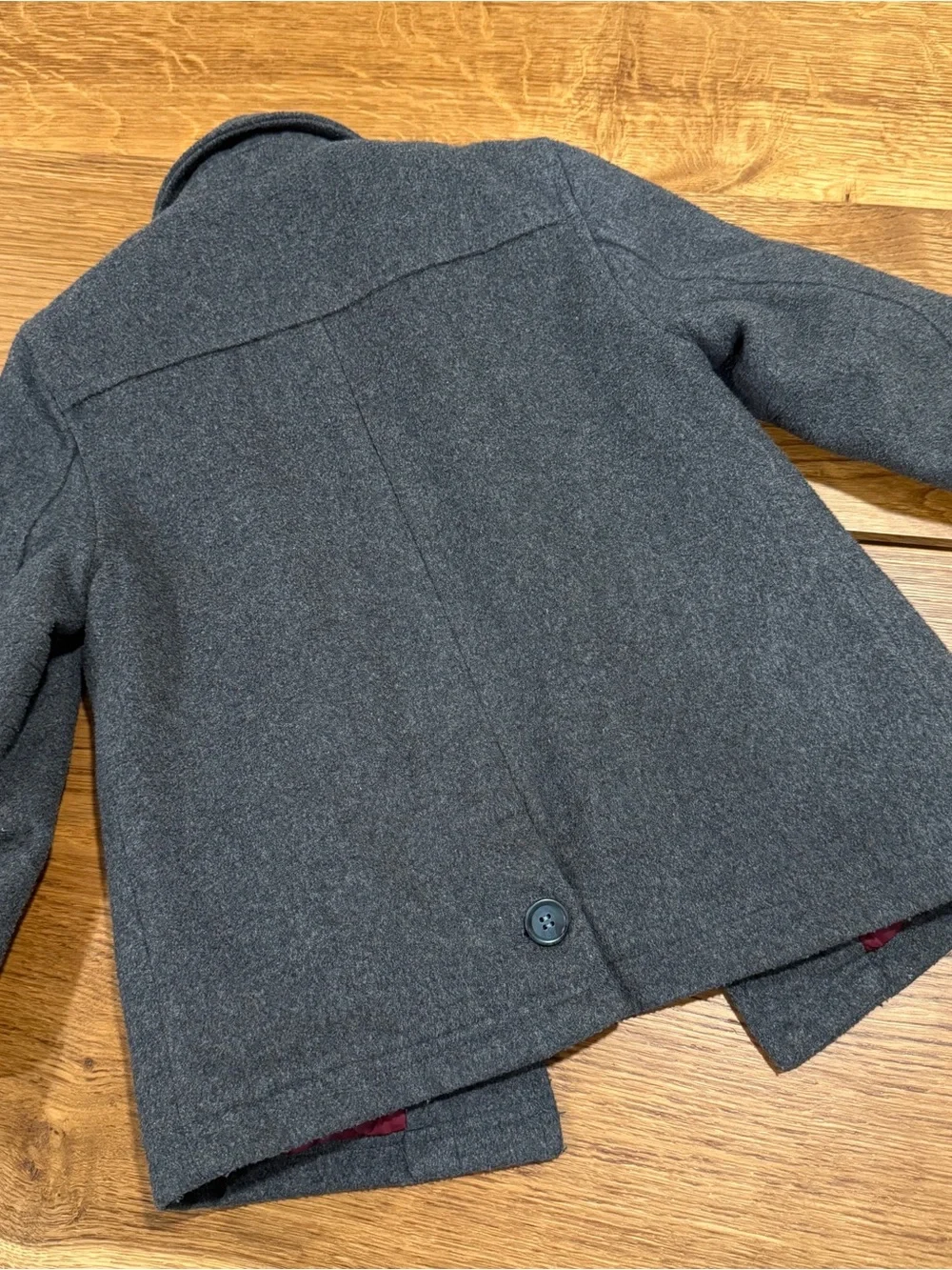 Appaman 4t Boys Gray Pea Coat with Red Lining